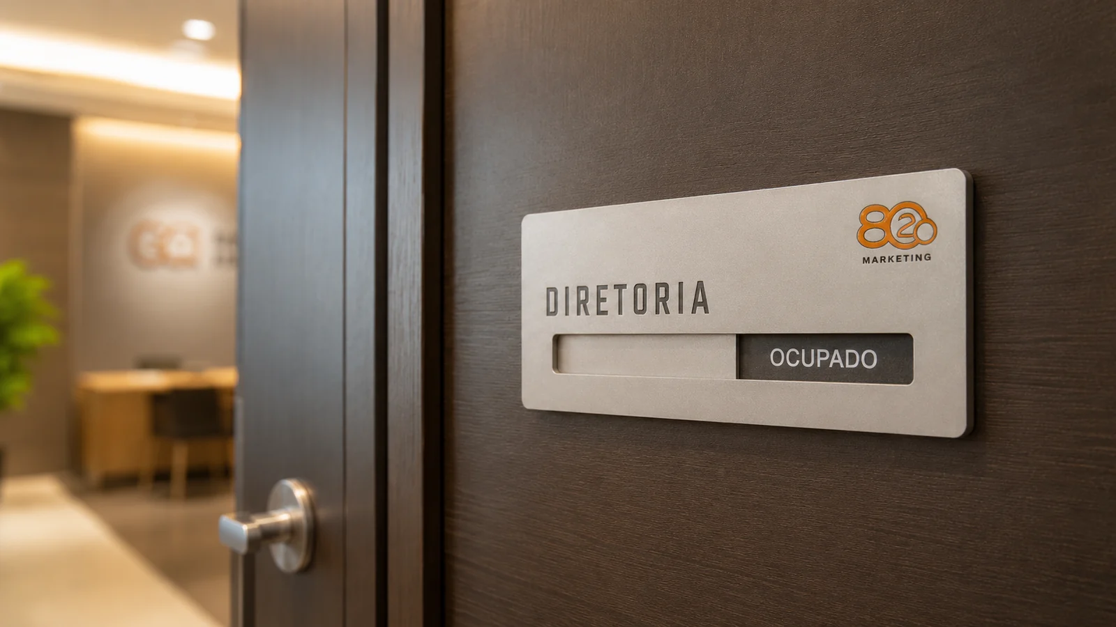 Placa Ocupado / Livre premium
